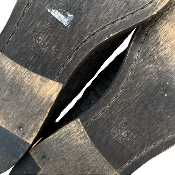 Free People Textured Ankle Boots Booties Black Sz 36 5.5 Womens - Picture 9 of 10